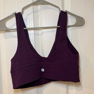 Lululemon Align V-Neck Bra Deep Plum Size 8